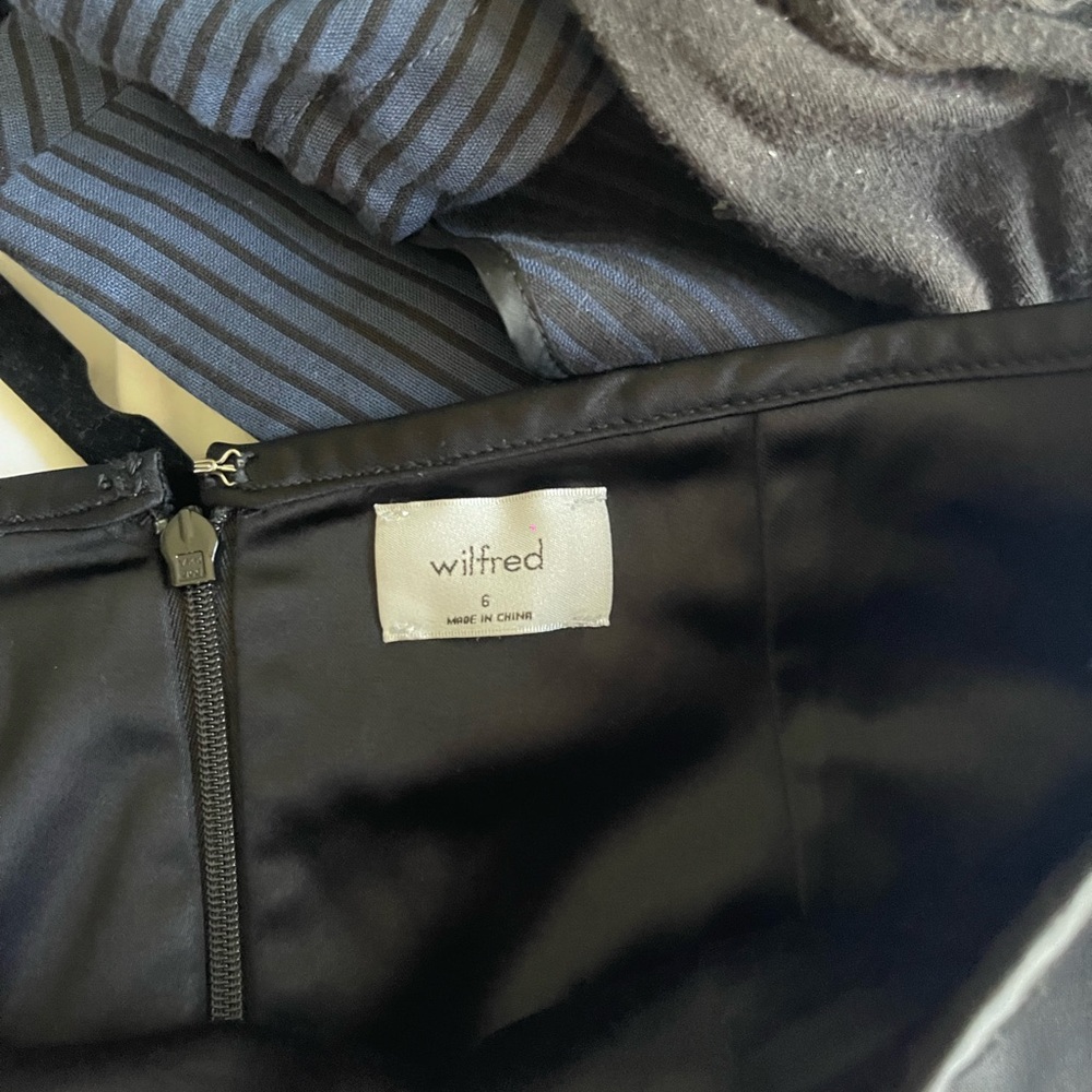 Wilfred Midnight Black Skirt